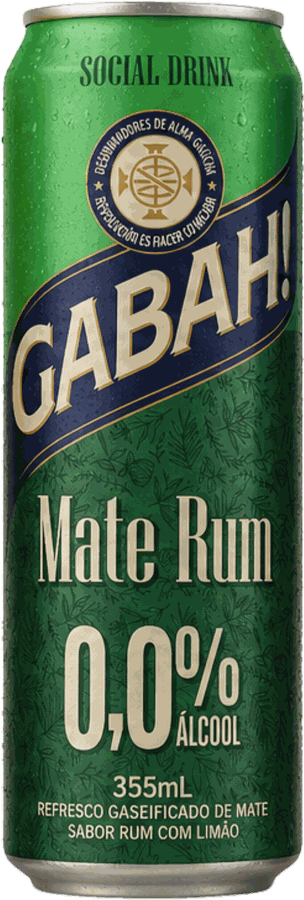 Lata Gabah! Mate Rum, 355 ml, 0,0% álcool